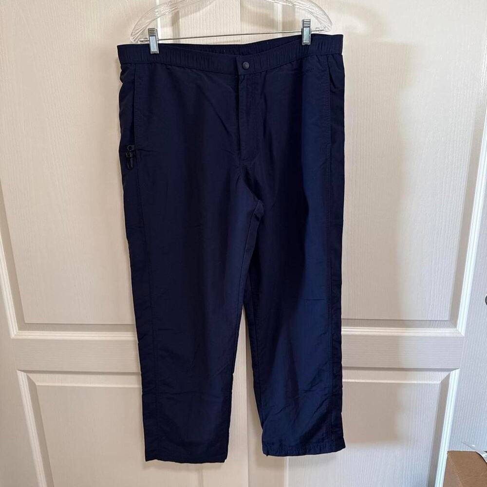 Men's Vintage LL Bean navy blue pants size L - Picture 1 of 6